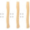 3Sets Handle Replacement Wooden Grip Comfortable Safe Use 6