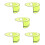 5Pcs Lightweight Hard Hat Sun Shade Yellow Visor for Construction 9
