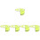5Pcs Lightweight Hard Hat Sun Shade Yellow Visor for Construction 6