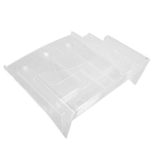 2Pcs Transparent Desk File Organizer Acrylic A4 Holder Stand