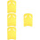 4Pcs Yellow Eva Swim Pull Kickboards Float Training Boards for Swim 9