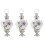 3Pcs Multi Delicate Glass Perfume Bottle Portable Aroma Bottle Decor 4