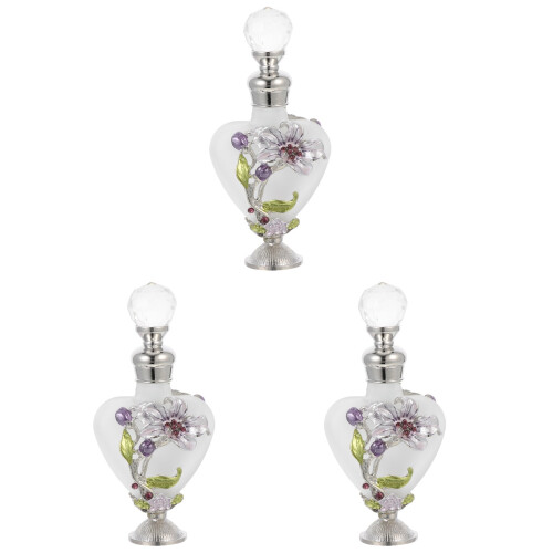 3Pcs Multi Delicate Glass Perfume Bottle Portable Aroma Bottle Decor 1