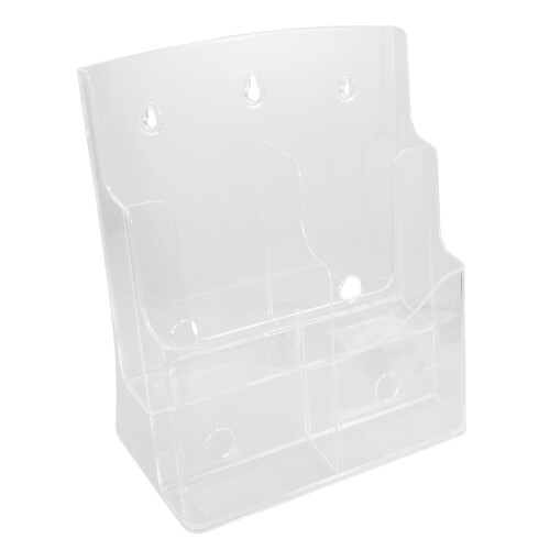 2Pcs Transparent Desk File Organizer Acrylic A4 Holder Stand 2