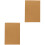 2Pcs Light Brown Kraft Paper Notebook Blank Notepad for Travel Writing 5