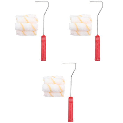 3Pcs Lint-Free Wall Paint Roller Covers Reusable for All Paint Types 2