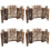 4Pièces Mini Clôture En Bambou Lisse Durable Pour Micro Paysage 6