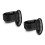 24Pcs Black Practical Storage Trays Snack and Dessert Plates 8