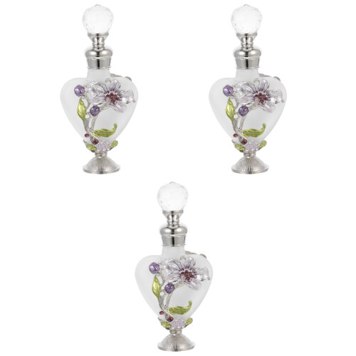 3Pcs Multi Delicate Glass Perfume Bottle Portable Aroma Bottle Decor 2
