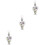 3Pcs Multi Delicate Glass Perfume Bottle Portable Aroma Bottle Decor 5