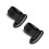 24Pcs Black Practical Storage Trays Snack and Dessert Plates 9