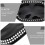 24Pcs Black Practical Storage Trays Snack and Dessert Plates 5