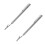 4Pcs Silver Telescoping Clamps Pen Type Retractable Clips 11