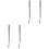 4Pcs Silver Telescoping Clamps Pen Type Retractable Clips 3