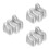 270Pcs Space-Saving Transparent Plastic Baby Booties Shoe Rack 7