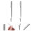 4Pcs Silver Telescoping Clamps Pen Type Retractable Clips 10