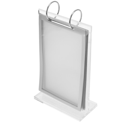 2Pcs Clear Acrylic Poster Holder Stand for Tabletop Menu Display