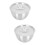 2Pcs Stainless Steel Steamed Egg Soup Bowl Kitchen Tableware Silver 8