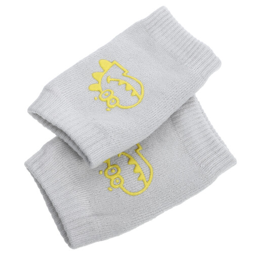 4Pairs Breathable Cotton Dance Shoe Socks Light Grey Floor Protector 2