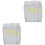 4Pairs Breathable Cotton Dance Shoe Socks Light Grey Floor Protector 5
