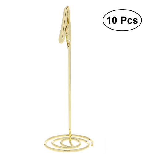 2Pcs Base Photo Clips Metal Menu Holders for Events 2