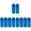 10Pcs Blue Metal Grease Nozzle Self Locking Hose Tips Replacement 6