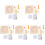 5Sets Punch Needle Handcraft Kit Multi Color DIY Embroidery Coaster 2