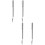 4Pcs Silver Telescoping Clamps Pen Type Retractable Clips 7