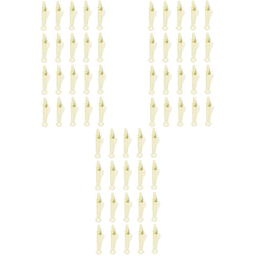 60Pcs Lightweight Yellow Needle Threader Tool for Home Sewing Machines 2