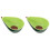 2Pcs Light Green Avocado Bowls Ceramic Multipurpose Fruit Snack Bowls 4
