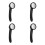 4Pcs Replacement Plastic Shower Head Handheld ABS Spray Shower Nozzle 2
