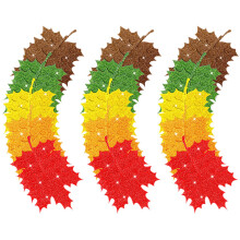 500Pcs Assorted Color Paper Maple Leaves Decorative Party Decors