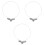 3Pcs Silver Owl Design Necklaces Retro Women Accessory 3