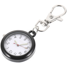5Pcs Kids School Key Ring Watches Black Hanging Watch for Bags
