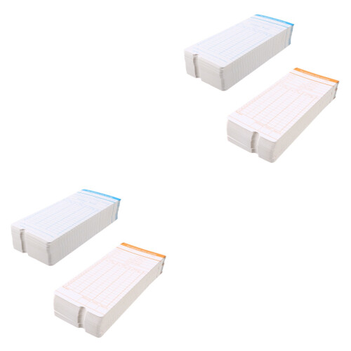 2Sets Factory Time Cards Material Assorted Color for Commuting 2