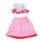 Red Polyester Doll Robe with Shower Cap for 18 Inch Dolls 1