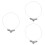 3Pcs Silver Owl Design Necklaces Retro Women Accessory 6