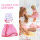 Red Polyester Doll Robe with Shower Cap for 18 Inch Dolls 8