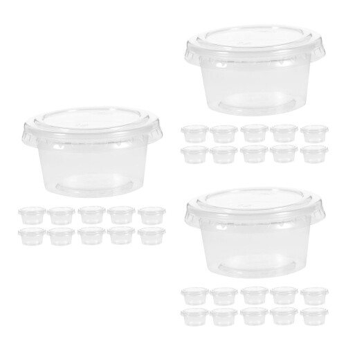 300Pcs Recyclable Jelly and Mousse Cups with Lids 1