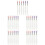 30Pcs Silicone Lipstick and Eyeshadow Applicator Brushes for Kids 6