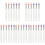 30Pcs Silicone Lipstick and Eyeshadow Applicator Brushes for Kids 2