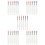 30Pcs Silicone Lipstick and Eyeshadow Applicator Brushes for Kids 8
