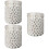 3Pcs Ceramic Pie Weights Baking Beans Heat Resistant White Stoneware 7
