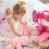 Red Polyester Doll Robe with Shower Cap for 18 Inch Dolls 7