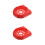 2Pcs Red Fire Extinguisher Holder Plastic Stand Base for Home Use 7