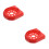 2Pcs Red Fire Extinguisher Holder Plastic Stand Base for Home Use 5