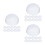 60Pcs Lightweight Transparent PVC Baseball Cap Shaper for Hat Storage 8