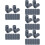 50Pcs Grey Small Grinding Stones Sharpener for Steel Tip Daily Use 9