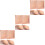 60Pcs Compact Rose Gold Shipping Bags Adhesive Bubble Envelopes 5