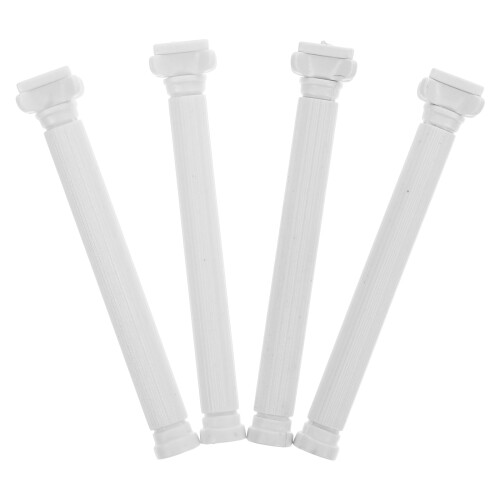 8Pcs White Miniature Roman Pillars ABS Architectural Models 2